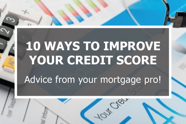 10 ways to improve your credit score